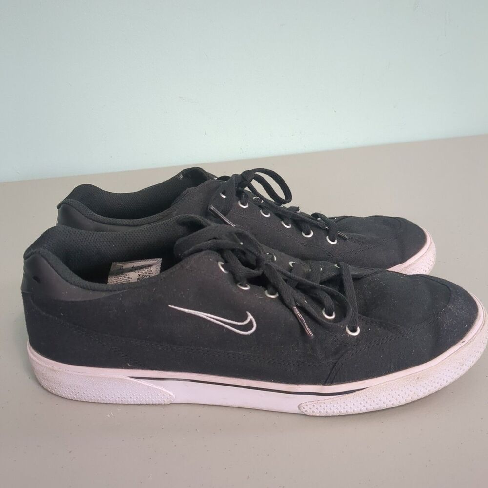 Nike GTS 97 Black White Canvas Skateboarding Shoes 12 men's